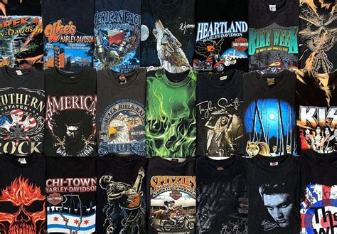 Vintage T-shirts Harley Davidson T-shirts Rock Band T-shirts Grunge T ...