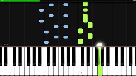 Běží liška k Táboru Na klavír Synthesia piano tutorial YouTube