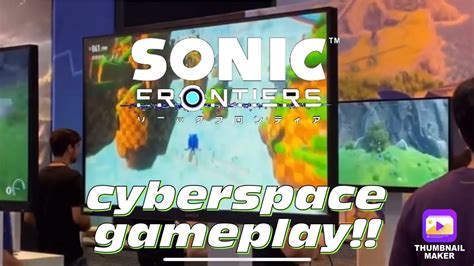 Sonic Frontiers Full Cyberspace Level Youtube