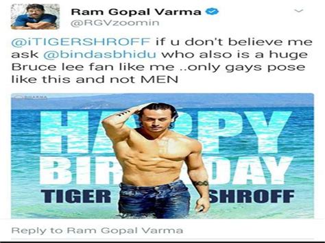 Ram Gopal Varma Lashes Out At Tiger Shroff On Twitter Calls Him A