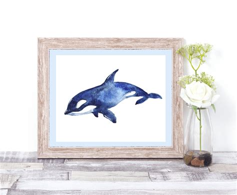 Watercolor Ocean. Watercolor Clipart. Cute whale (1119845 ...