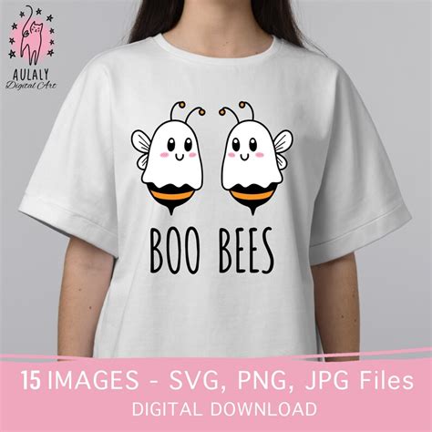 Boo Bees Svg Boo Bees Png Boo Bees Shirts Funny Halloween Etsy