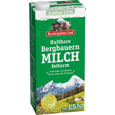 BGL H Milch Bergbauern 1 5 12 X 1Ltr Pack Karton Hans Wagner