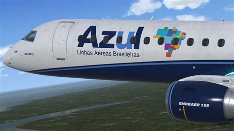 Texturas Brasileiras Azul Linhas Aéreas Brasileiras PR AYT Embraer 195