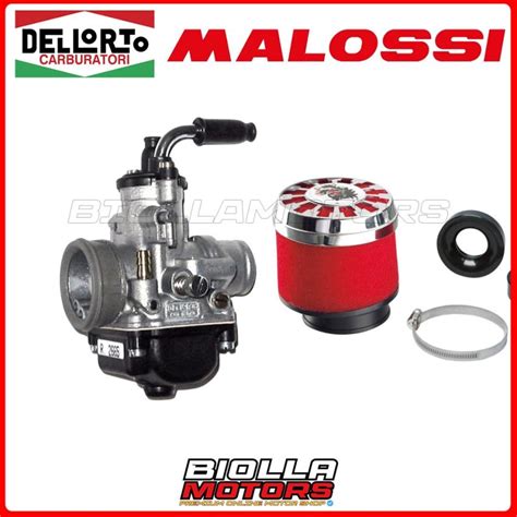 02665 049802 Carburatore Dellorto Phbg 21 Bd 2t Filtro Malossi Aria