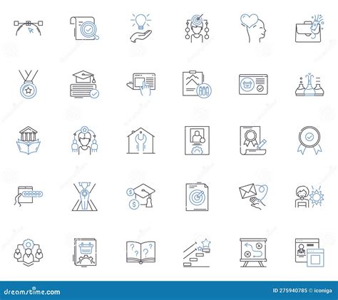 Pictogrammen Voor Instructielijn Verzamelen Leerles In De Richting Van