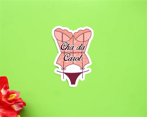 Aplique adesivo tag texto Chá de lingerie Elo7