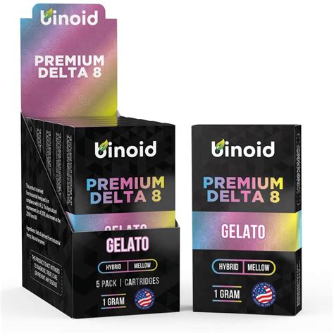 Binoid Delta 8 Thc Vape Cartridge Gelato