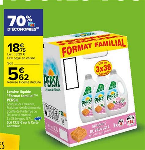 Offre Lessive Liquide Format Familial Persil Chez Carrefour