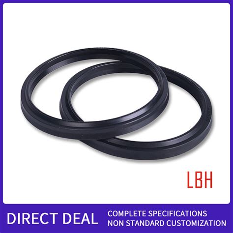 Lbh Hydraulic Wiper Seal Rubber Oil Seal Black Nbr Fkm Material Dust