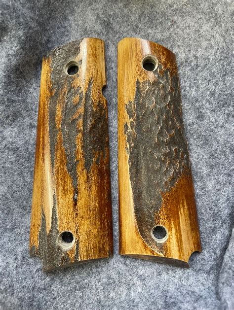 1911 Aged Stag Grips Custom Order