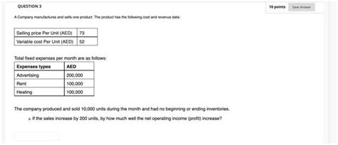 Solved Question 1 10 Points Save Answer A Company