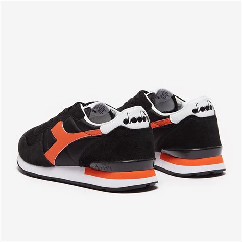 Diadora Camaro - Black / Red Tigerlily - Football Shirt Culture ...