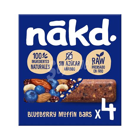 Nakd Barritas De Fruta Con Frutos Secos Y Ar Ndanos Sin Az Car A Adido