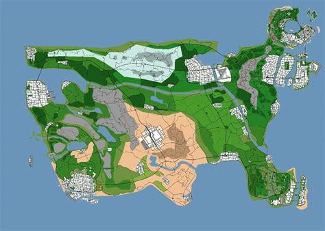 El Primer Mapa Con Todas Las Ciudades De Gta Videogames® Amino