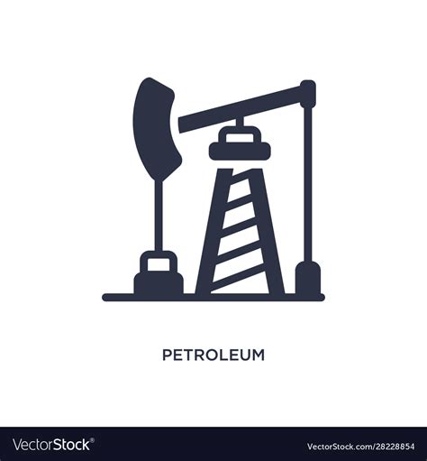 Petroleum Icon On White Background Simple Element Vector Image