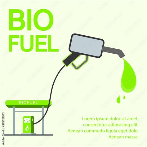 Vetor De Biofuel Concept Banner Green Energy Biofuel Biomass