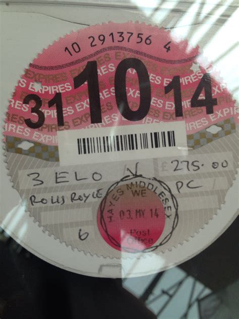 Road Tax Disc Expiring October 2014 Leylandbus Flickr