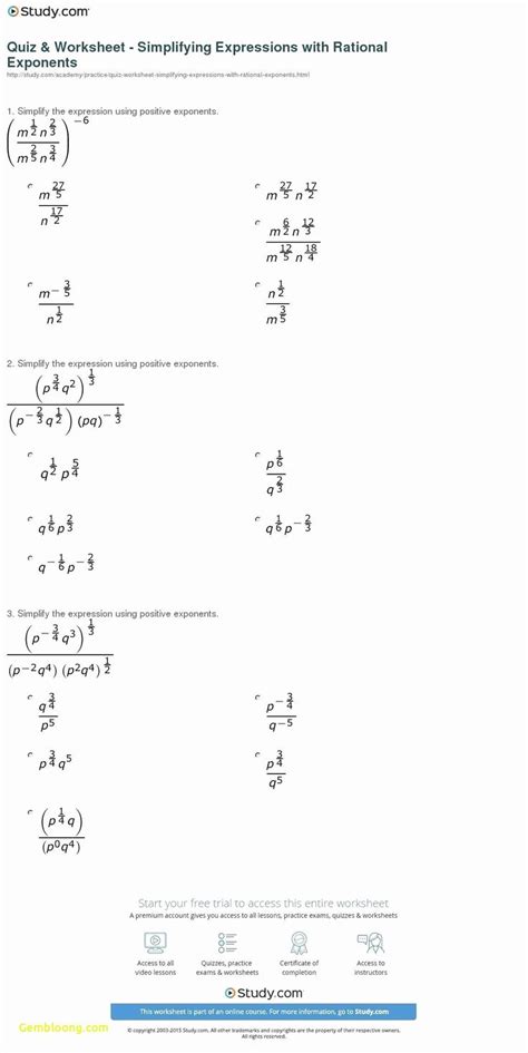 Solving Radical Equations Worksheet Equations Worksheets