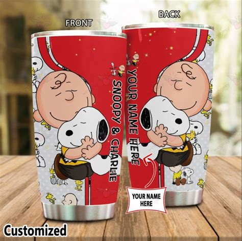 Snoopy And Charlie Brown Tumbler 20oz 30oz Stainless Etsy