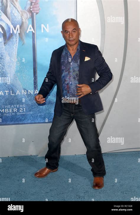 Premiere Of Warner Bros. Pictures' "Aquaman" Featuring: Temuera ...