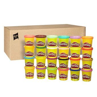 Play-Doh Modeling Compound 24-Pack Case of Colors, Non-Toxic, Multi-Color, 3-Ounce Cans, Ages 2 ...