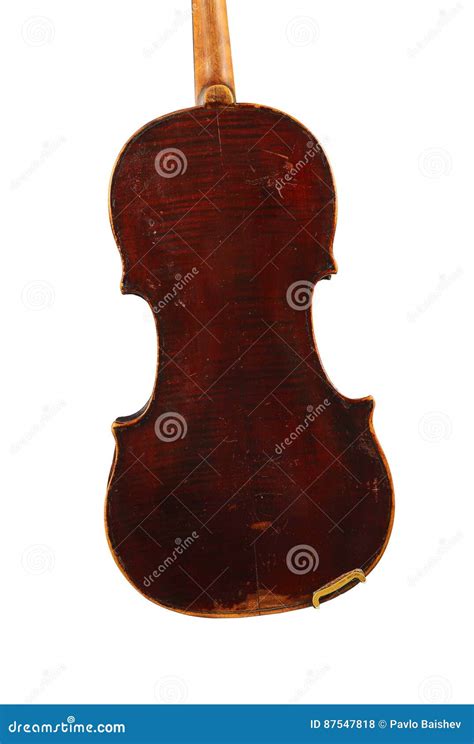 Uma Imagem Do Violino No Fundo Branco Foto De Stock Imagem De Curva