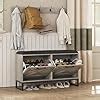 Amazon Maupvit Shoe Cabinet With 2 Flip Drawers Coat Rack Shoe