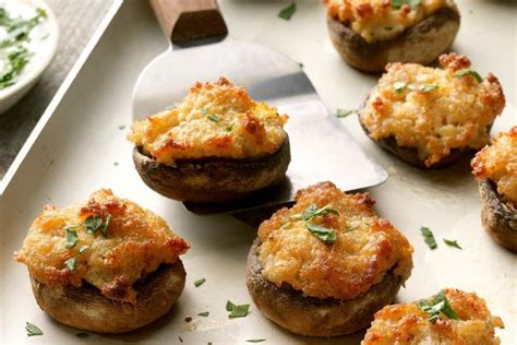 Making Crab Stuffed Mushrooms