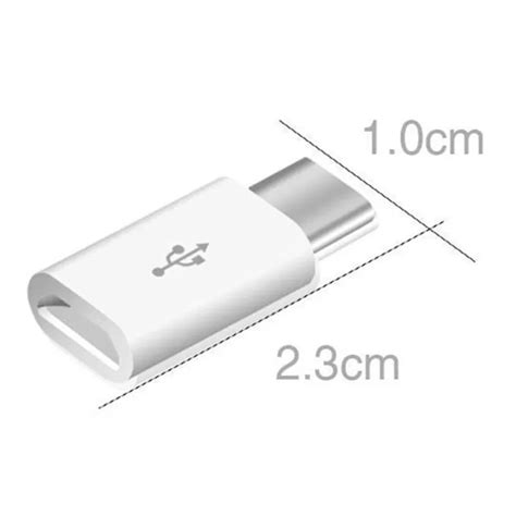 Usb C Male Naar Micro Usb Female Adapter Wit Otronic