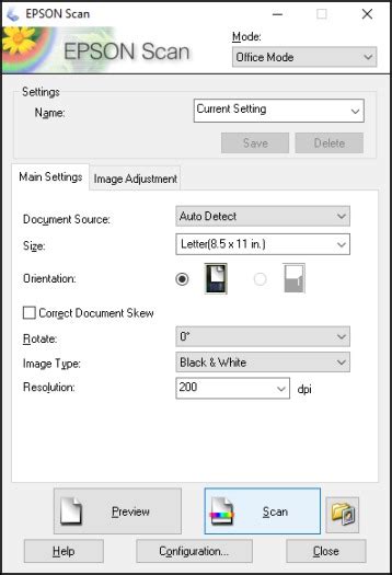 Scanning In Office Mode