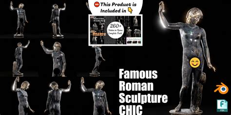 Famous Roman Statues Chic Collection 083 - Blender Market