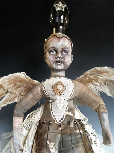 Art Doll Steampunk Angel Mixed Media Assemblage Doll Found Etsy Art