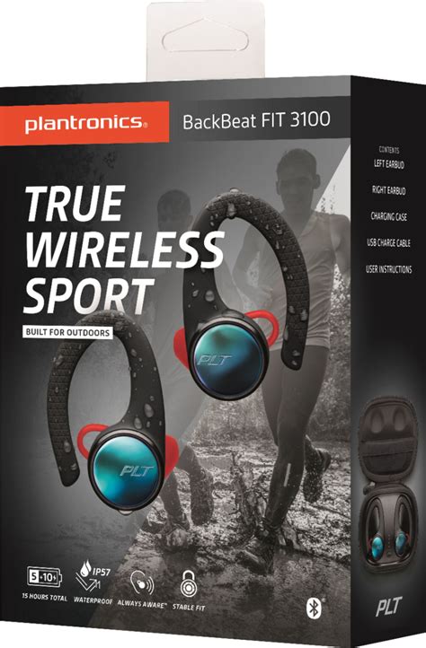 Best Buy Plantronics Backbeat Fit True Wireless Earbud Headphones