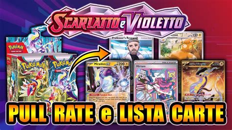 TUTTE le novità di Pokemon SCARLATTO E VIOLETTO Pull rate e lista