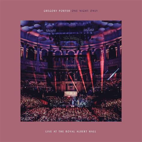 Gregory Porter One Night Only Live At The Royal Albert Hall Cd