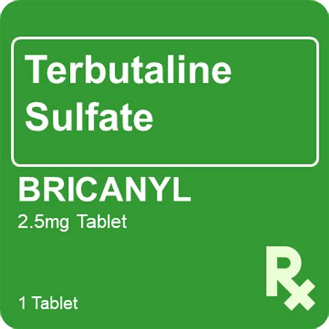 Bricanyl 2.5mg 1 Tablet - St. Joseph Drug - Online Store