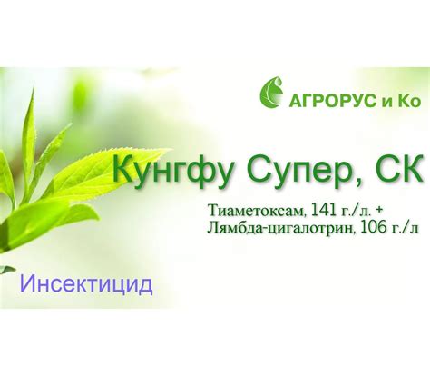 Инсектицид Кунгфу Супер (Агрорус) 1л