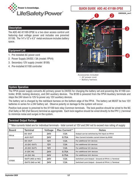 Lifesafety Power Adc Ac X1100 2pse Quick Manual Pdf Download Manualslib