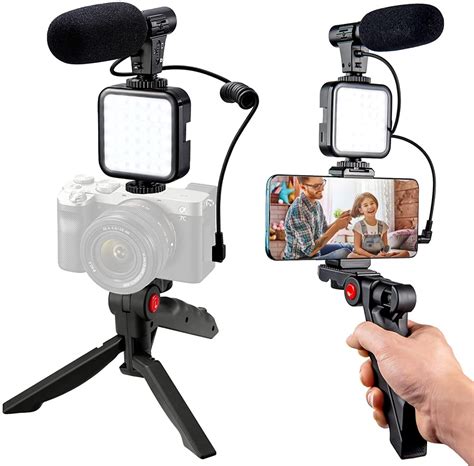 In Portable Vlogging Kit Video With Tripod Bluetooth Control For