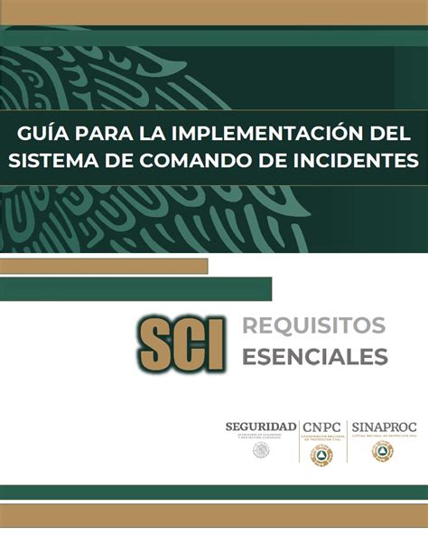 Guía Para La Implementación Del Sistema De Comando De Incidentes Sci Requisitos Esenciales