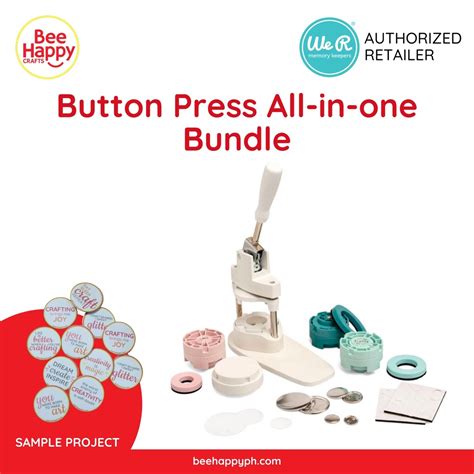 Button Press All In One Bundle We R Memory Keepers W Small Medium