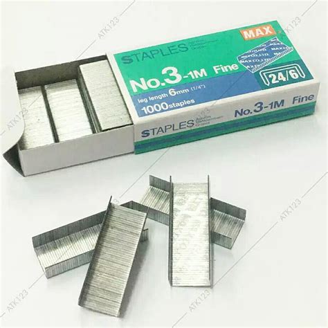 Refill Stapler Max No 3 1m Isi Staples Hekter Max Cocok Untuk Staples