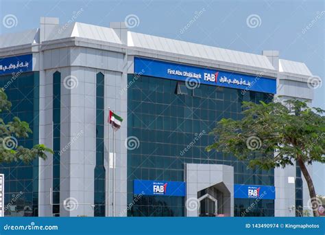 First Abu Dhabi Bank Storefront FAB Editorial Stock Image - Image of