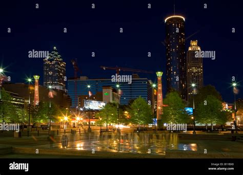 Atlanta at Night Atlanta Georgia USA Stock Photo - Alamy