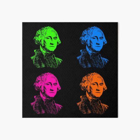 George Washington Pop Art Art Board Print By Williamcuccio Redbubble