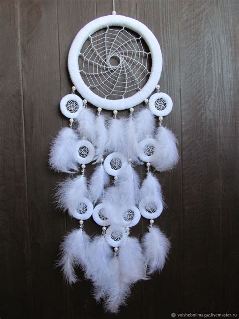 Ловец снов "Белоснежный" купить в интернет-магазине Ярмарка Мастеров по ...