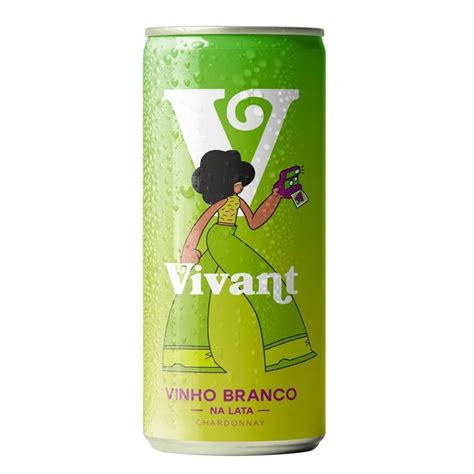 Vinho Branco Em Lata Vivant Shopee Brasil