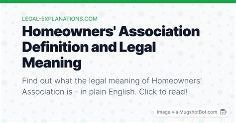 Homeowners Association Definition What Does Homeowners Association