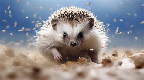 Premium AI Image | a hedgehog with spikes on its back